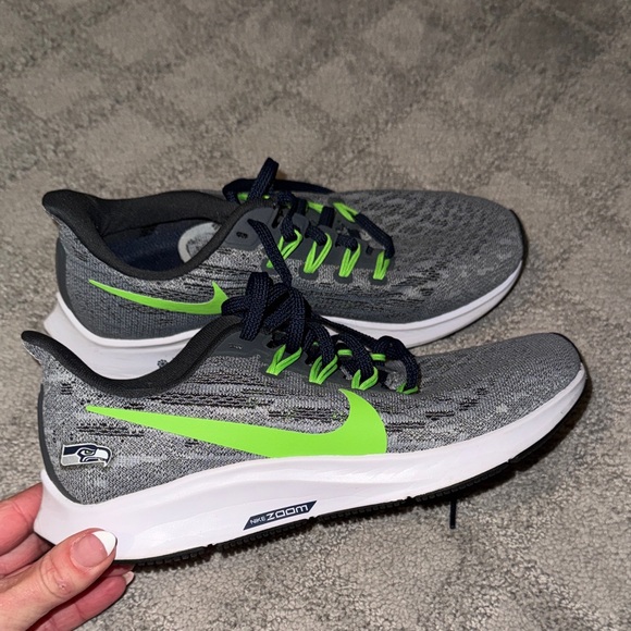 Nike Shoes - Nike Gray and Lime Athletic Sneakers